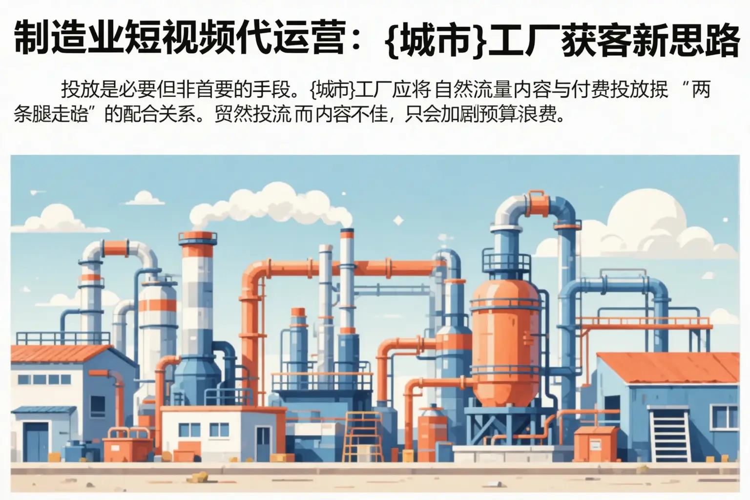 制造业短视频代运营:通渭工厂获客新思路